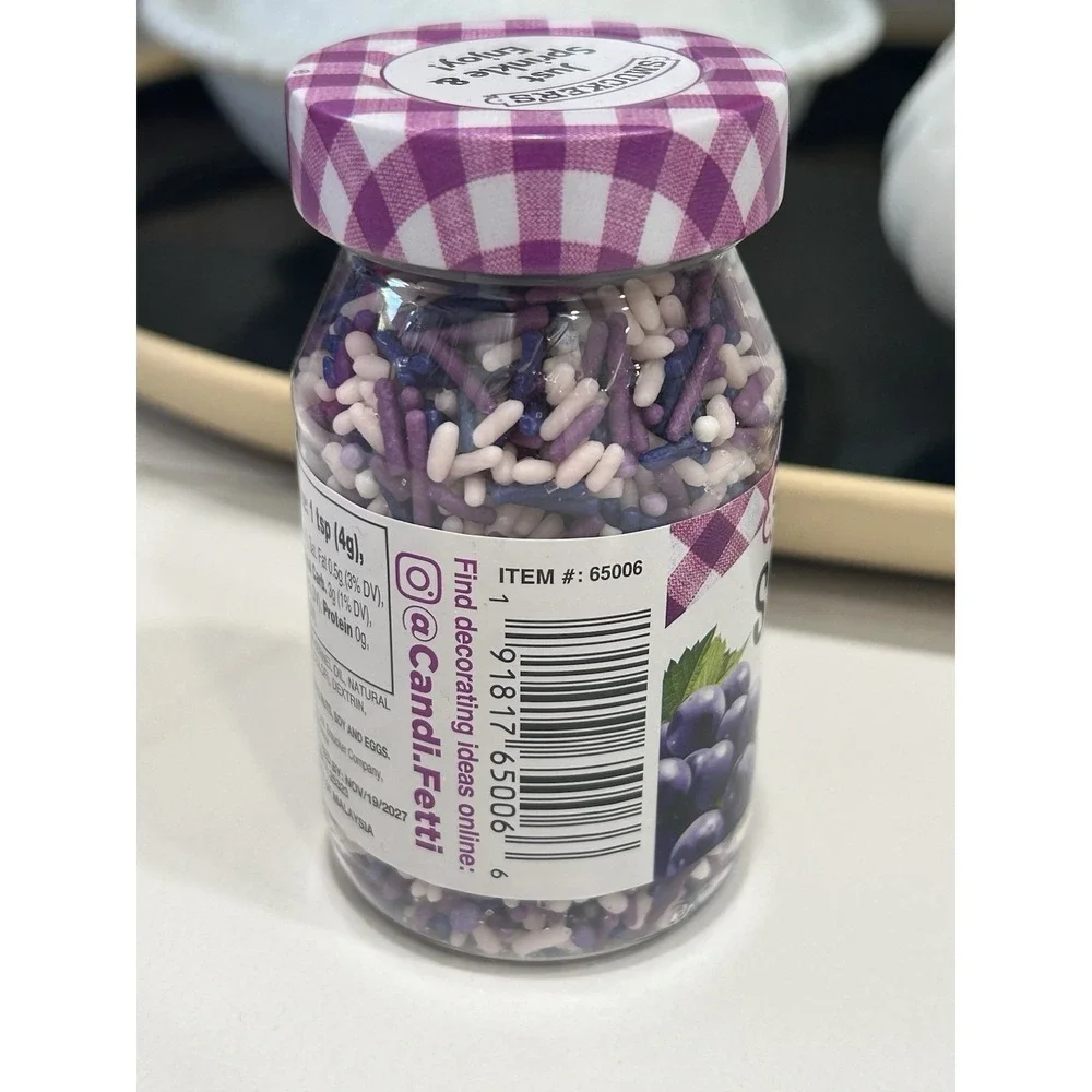 NEW Smuckers‎ Grape Jam Sprinkles 2.82 oz